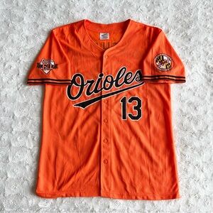Baltimore Orioles Jersey Youth XL Orange Manny Machado #13 60th Season SGA READ